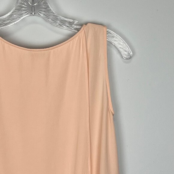Theory Womens Maidena W Tank Silk Pink Peach Sleeveless Blouse size P PT XS - Picture 6 of 11